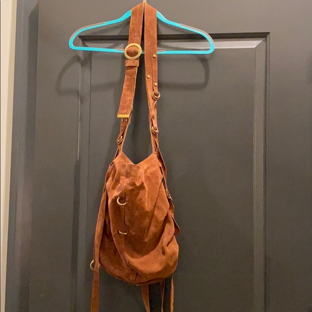 Brown suede Free People bag